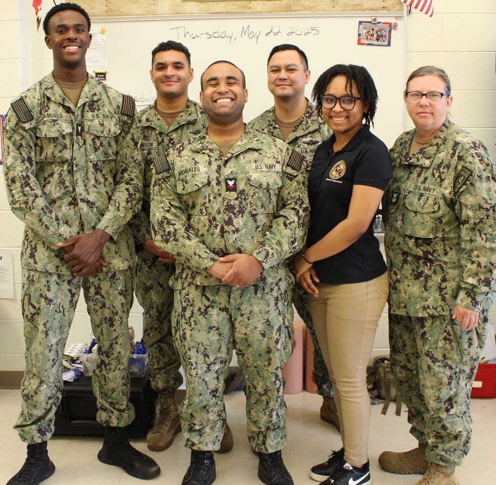 Navy Corpsmen Inspire Future Medics at Elementary School Career Day