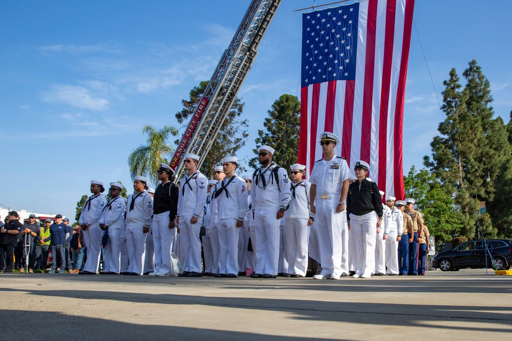 Sailors and Marines visit the City of Orange for LA Fleet Week