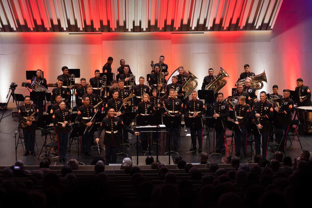 1st MARDIV Band Performs at Cité de la Musique et de la Danse de Soissons, France