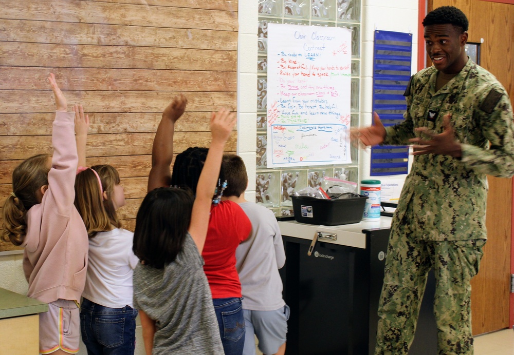 Navy Corpsmen Inspire Future Medics at Elementary School Career Day
