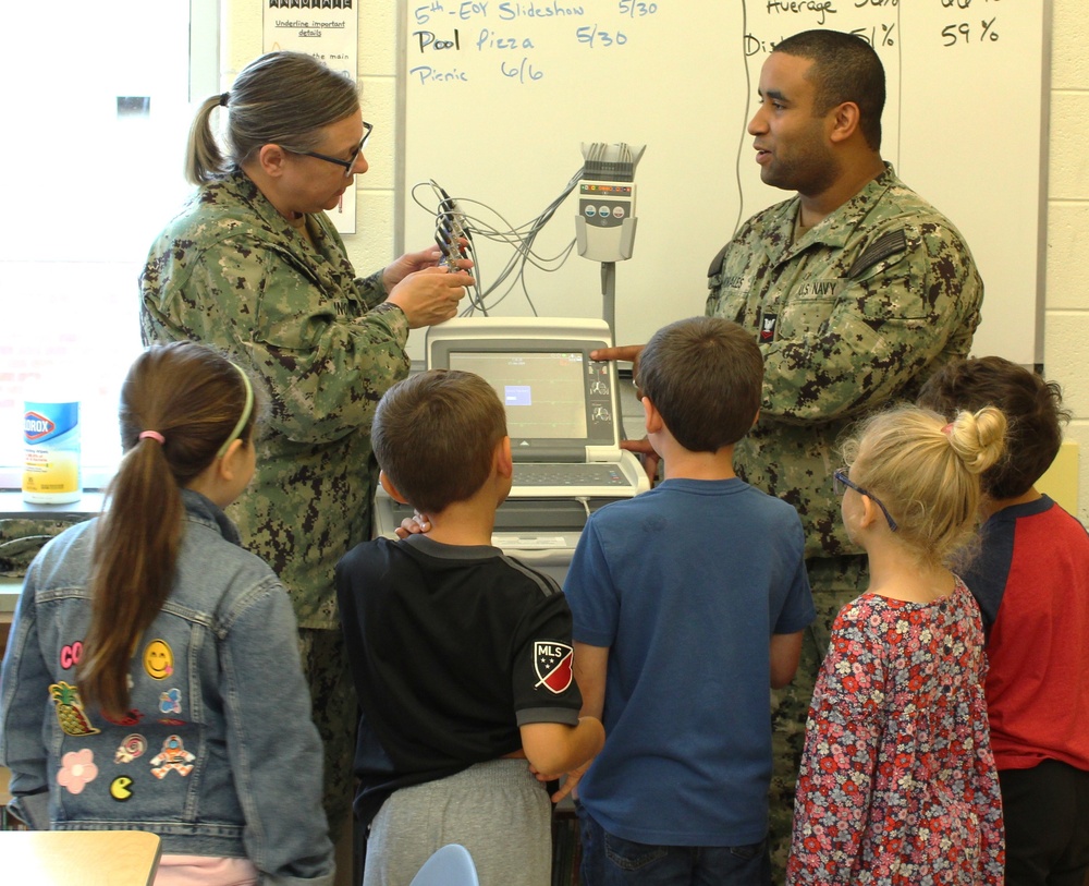 Navy Corpsmen Inspire Future Medics at Elementary School Career Day