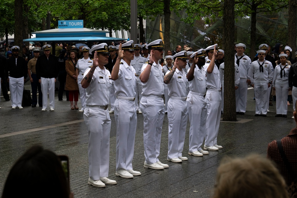 FWNY25: U.S. service members reenlist at the 9/11 Memorial