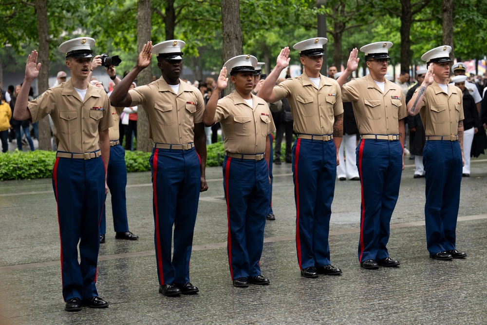 FWNY25: U.S. service members reenlist at the 9/11 Memorial