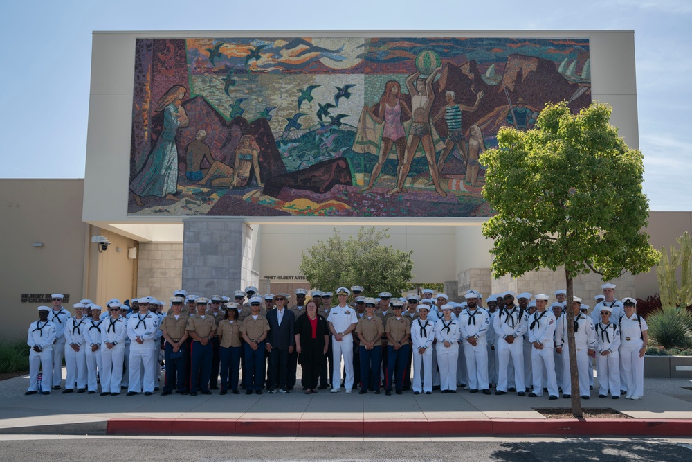 U.S. Sailors and Marines visit the City of Orange for LA Fleet Week