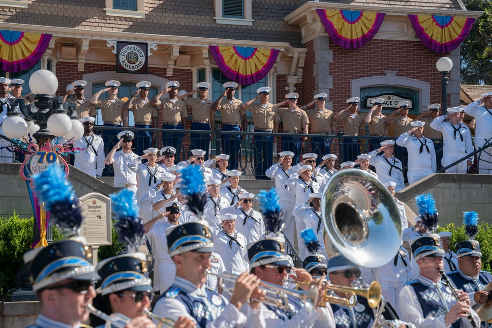 U.S. Sailors and Marines visit Disneyland for LA Fleet Week