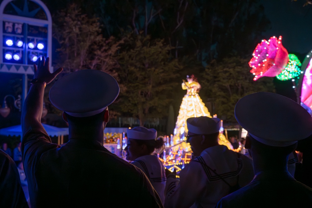U.S. Sailors and Marines visit Disneyland for LA Fleet Week