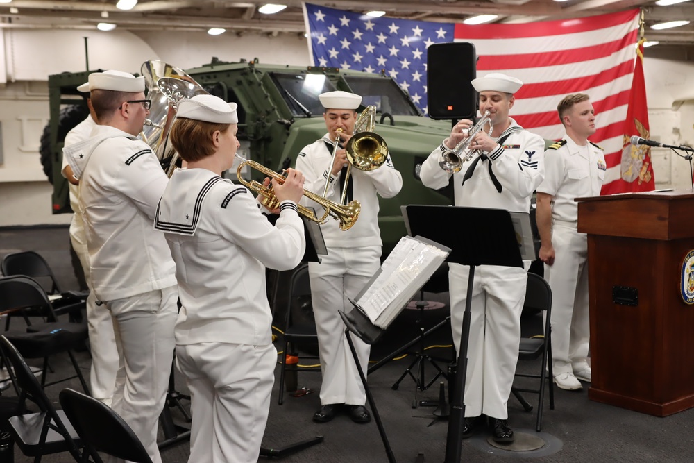 Navy Band Northeast supporting the FWNY 2025 welcome reception