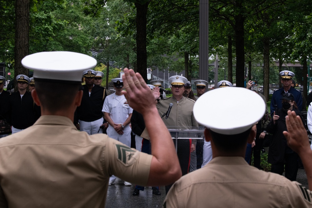 FWNY25; Fleet Week at the 9/11 Monument