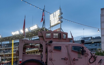 Maryland Guardsmen and the Maryland ChalleNGe Academy support National Guard Day at the Nationals Park