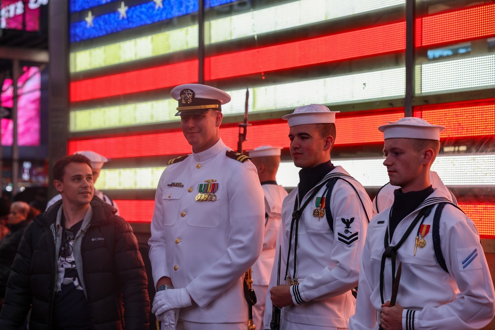FWNY25: U.S. Navy Ceremonial Guard Times Square