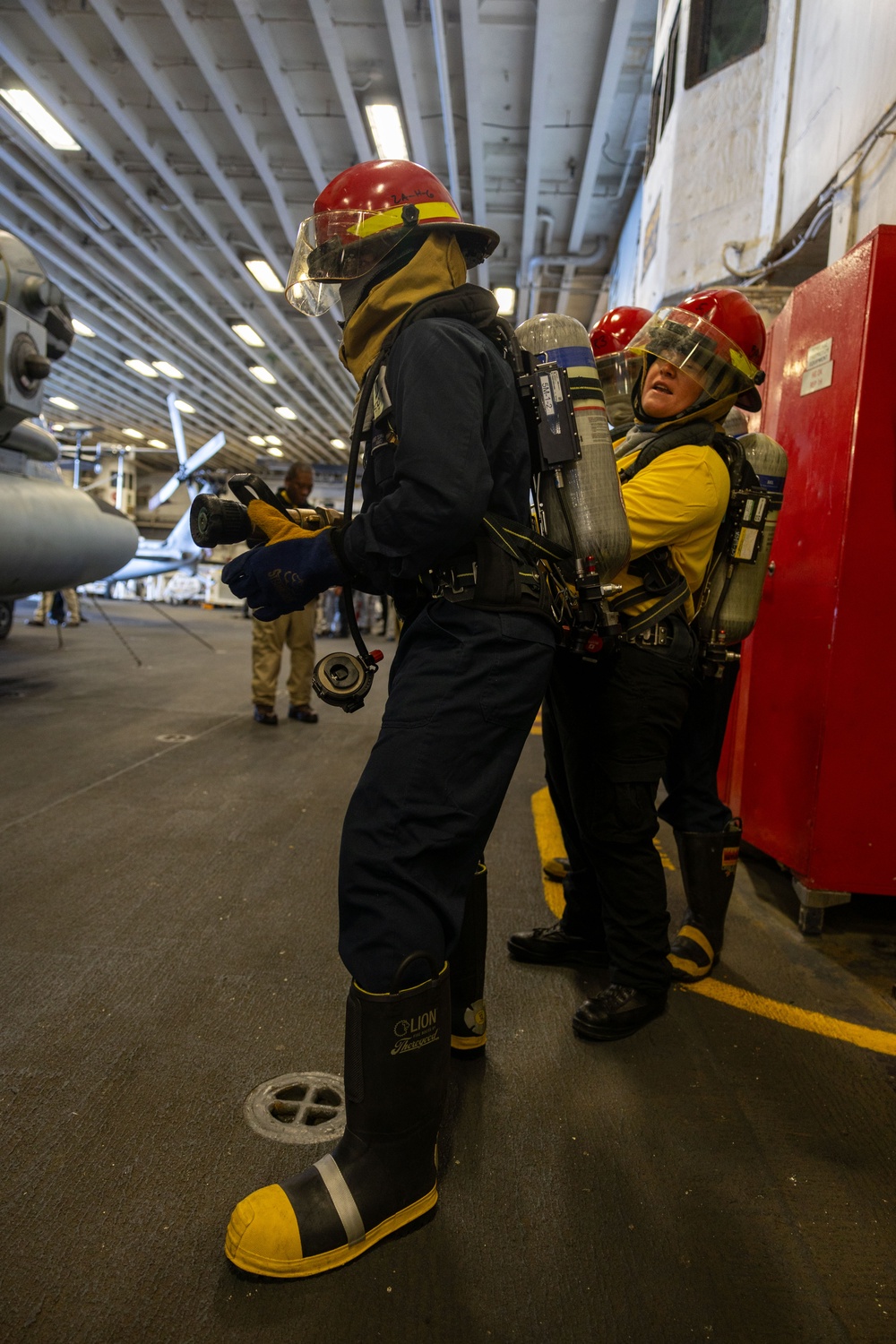 Damage Control Training Underway onboard USS Iwo Jima