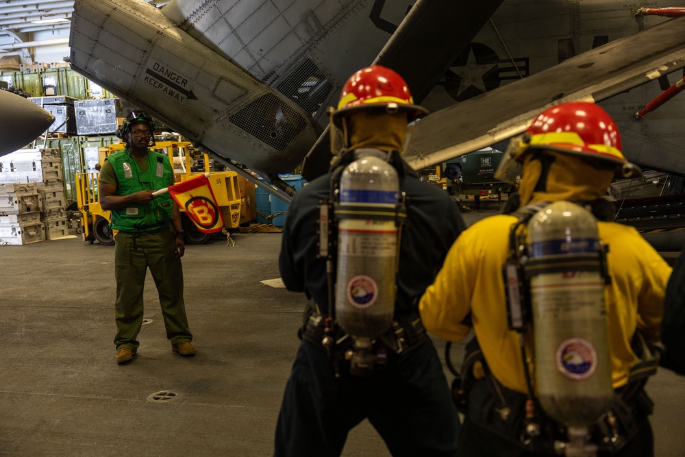 Damage Control Training Underway onboard USS Iwo Jima