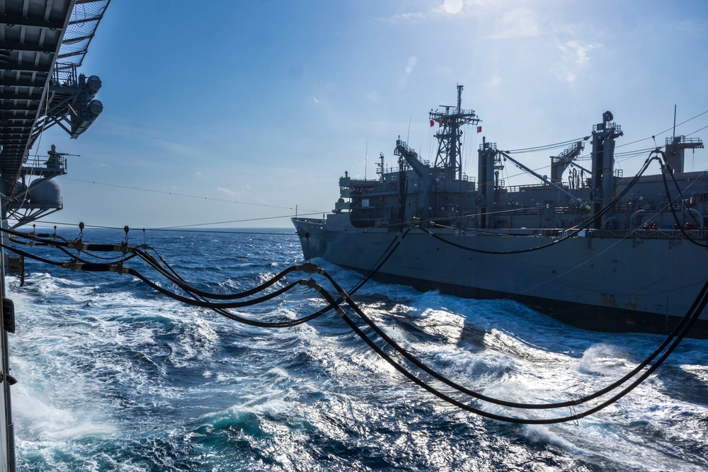 Supply Onload During a Replenishment at Sea