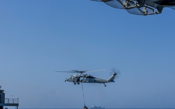 Supply Onload During a Replenishment at Sea