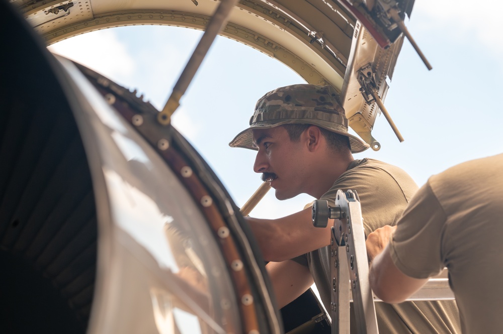 Barksdale B-52s arrive to Andersen Air Force Base for Bomber Task Force Mission