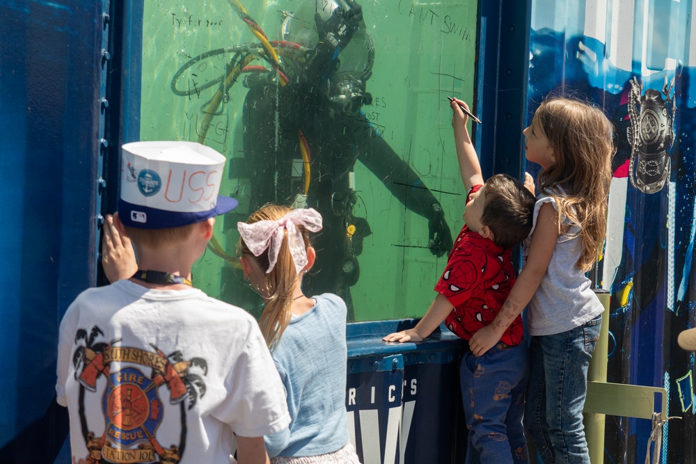 Seabees from UCT-2 Interact with LA Fleet Week 2025 Attendees