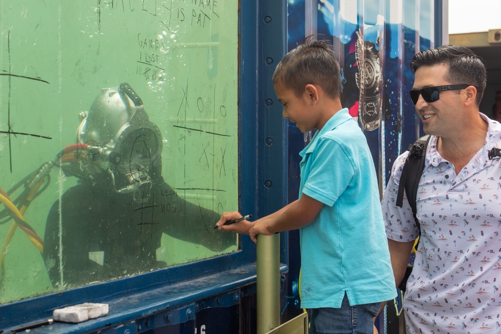 Seabees from UCT-2 Interact with LA Fleet Week 2025 Attendees