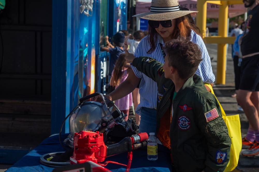 Seabees from UCT-2 Interact with LA Fleet Week 2025 Attendees
