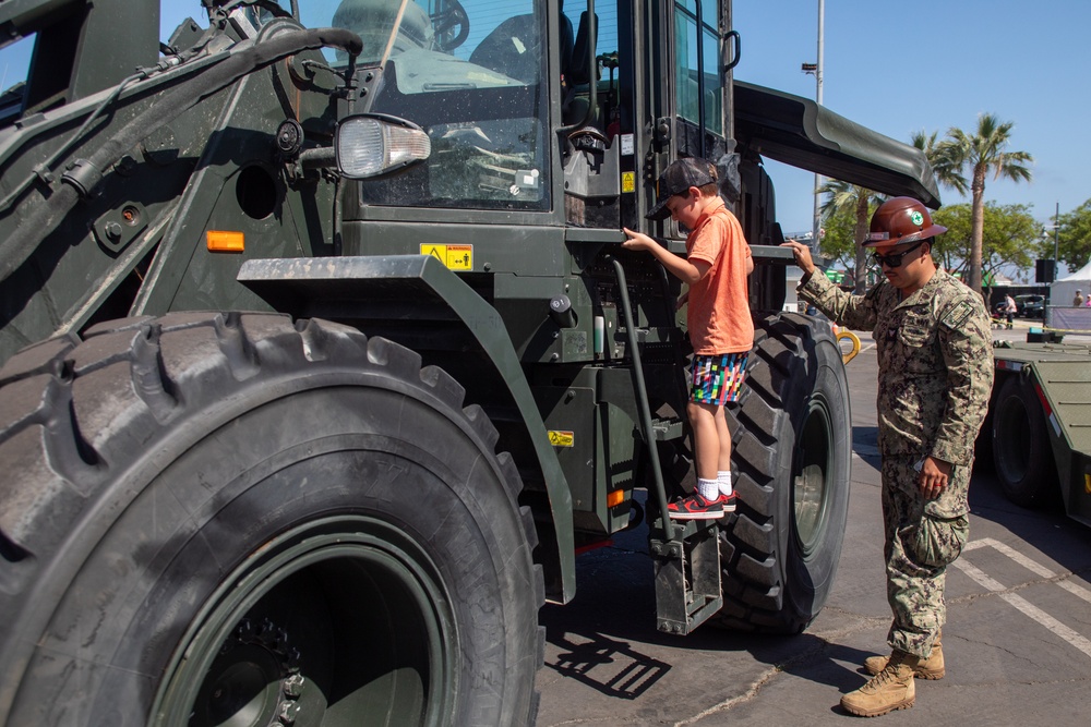 NMCB 4 Seabees at Los Angeles Fleet Week 2025