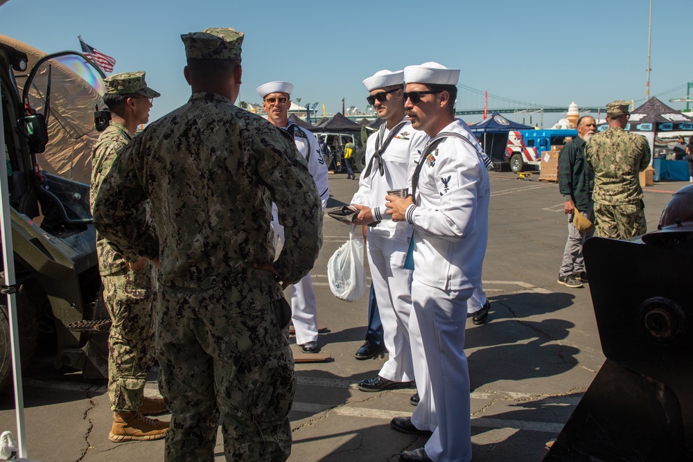 NMCB 4 Seabees at Los Angeles Fleet Week 2025