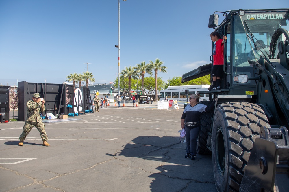 NMCB 4 Seabees at Los Angeles Fleet Week 2025