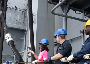 USS America (LHA 6) Conducts Fueling at Sea Training