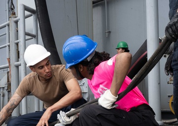 USS America (LHA 6) Conducts Fueling at Sea Training