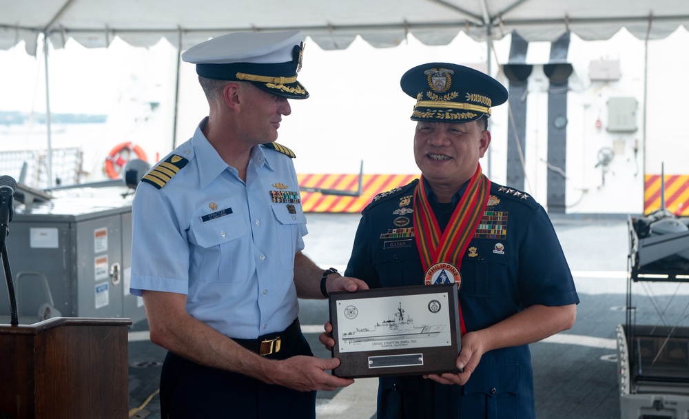 U.S. Coast Guard Cutter Stratton arrives in Puerto Princesa, Philippines for their Indo-Pacific patrol