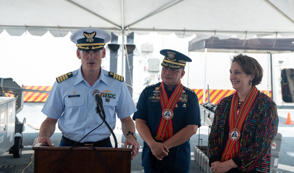 U.S. Coast Guard Cutter Stratton arrives in Puerto Princesa, Philippines for their Indo-Pacific patrol