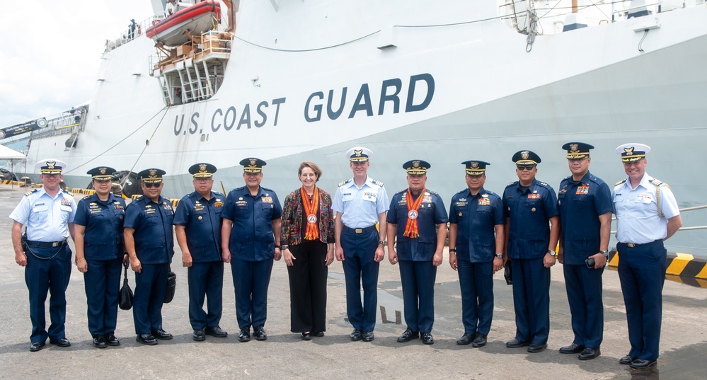U.S. Coast Guard Cutter Stratton arrives in Puerto Princesa, Philippines for their Indo-Pacific patrol