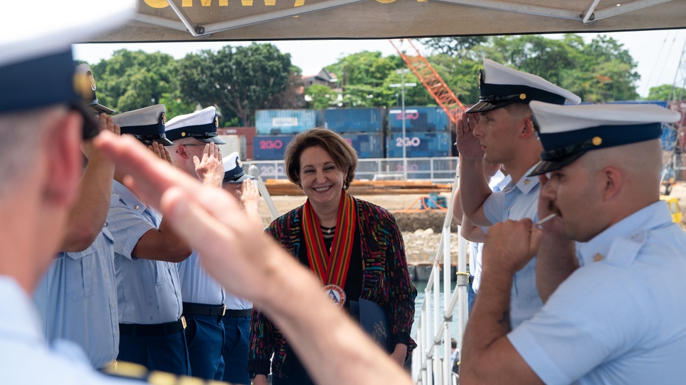 U.S. Coast Guard Cutter Stratton arrives in Puerto Princesa, Philippines for their Indo-Pacific patrol