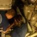 U.S. Coast Guard Cutter Stratton crewmembers conduct engineering work in machinery spaces during Indo-Pacific patrol
