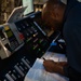U.S. Coast Guard Cutter Stratton crewmembers conduct engineering work in machinery spaces during Indo-Pacific patrol