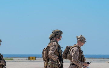 U.S. service members support interagency partners during illegal alien removal