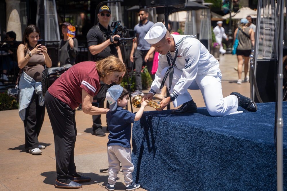Navy Band Southwest’s Harborside Brass Quintet Performs at the Grove