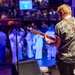 Sailors attend Rock the Fleet during Fleet Week New York