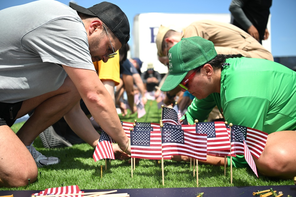 Veterans of Foreign Wars hosts the 2025 Memorial Day Remembrance Flag Garden at Miami Beach, Florida