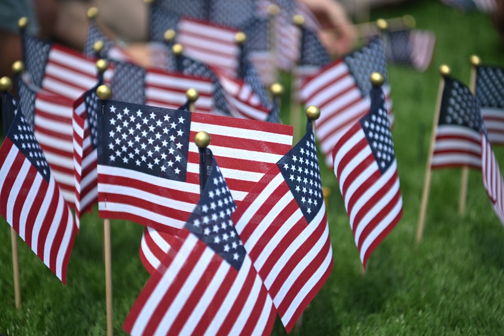 Veterans of Foreign Wars hosts the 2025 Memorial Day Remembrance Flag Garden at Miami Beach, Florida