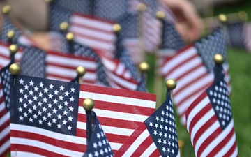 Veterans of Foreign Wars hosts the 2025 Memorial Day Remembrance Flag Garden at Miami Beach, Florida