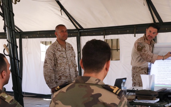 US Marines, Moroccan forces train call for fire during African Lion 2025