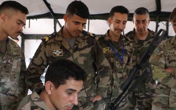 US Marines, Moroccan forces train call for fire during African Lion 2025