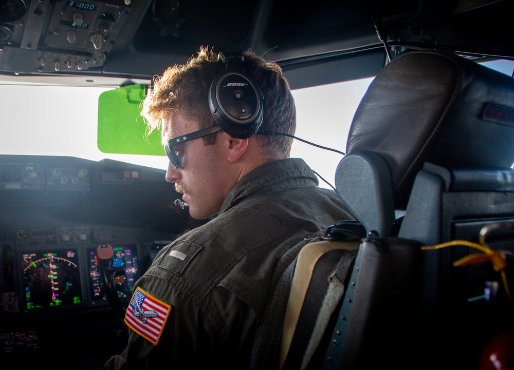 VP-8's LTJG Langdon flying on a Reposition Flight
