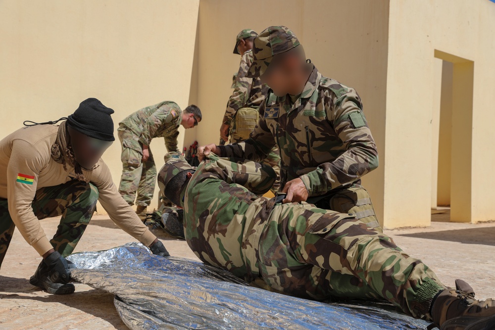 US, Hungary, Morocco conduct tactical combat casualty care during African Lion 2025