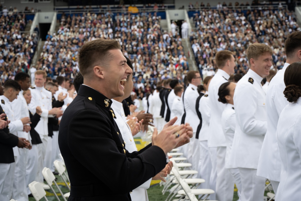 Graduates Attend U.S. Naval Academy Class of 2025 Commissioning Ceremony