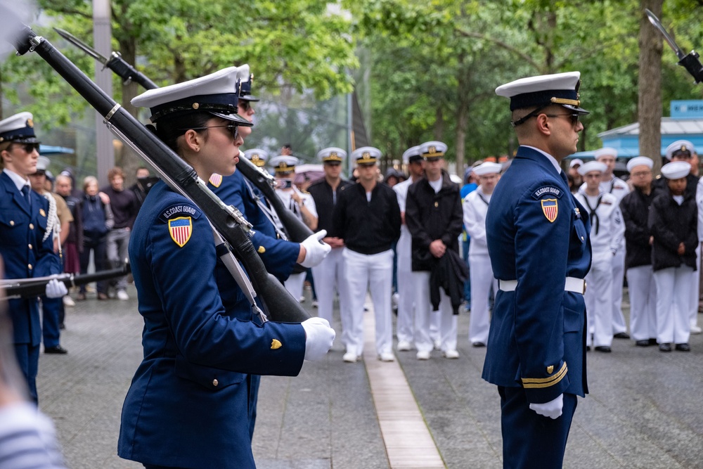 Reenlistments and Promotions During Fleet Week 2025 at the 9/11 Memorial
