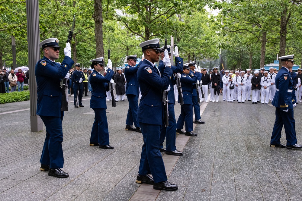 Reenlistments and Promotions During Fleet Week 2025 at the 9/11 Memorial