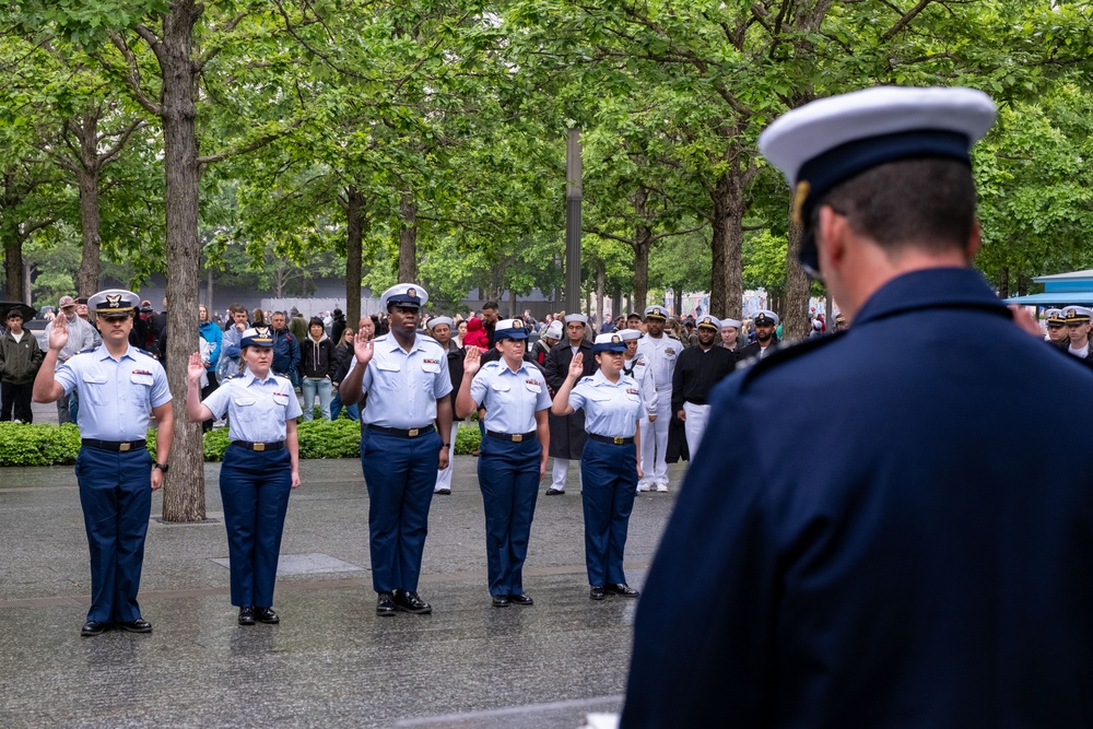 Reenlistments and Promotions During Fleet Week 2025 at the 9/11 Memorial