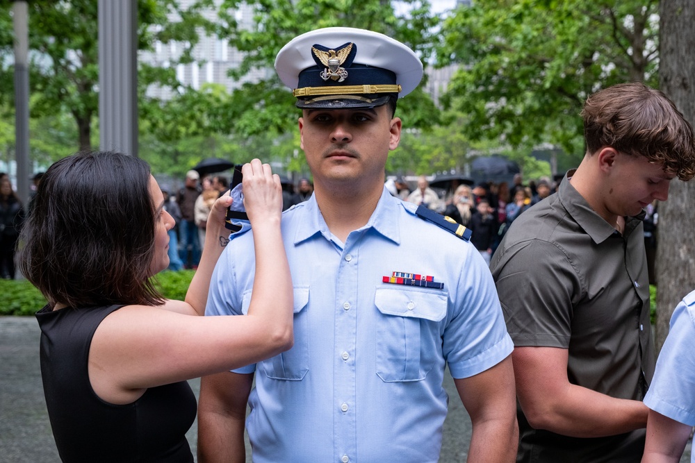 Reenlistments and Promotions During Fleet Week 2025 at the 9/11 Memorial