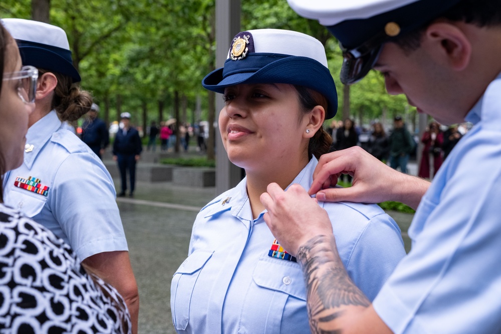 Reenlistments and Promotions During Fleet Week 2025 at the 9/11 Memorial