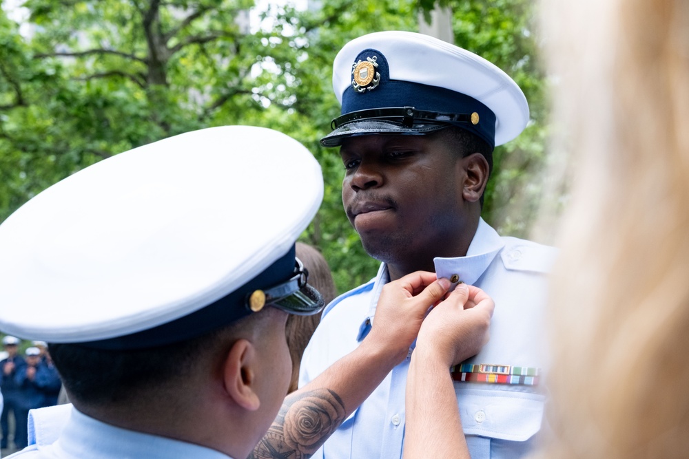 Reenlistments and Promotions During Fleet Week 2025 at the 9/11 Memorial
